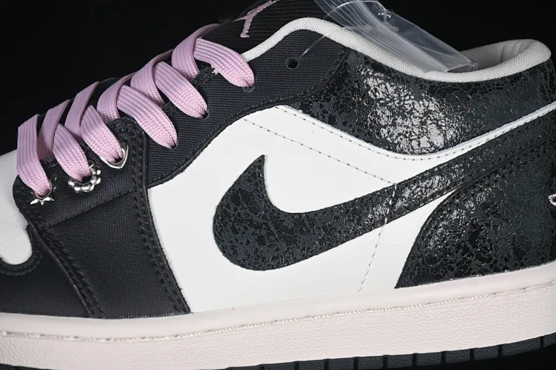 All categories Air Jordan Jordan series basketball shoes Air Jordan 1 Low Air Jordan 1 Low AJ1 Joe 1 burst pattern black and white low-top retro culture basketball shoes II0595-001